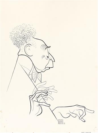 HIRSCHFELD, ALBERT (1903-2003) Arthur Rubinstein.